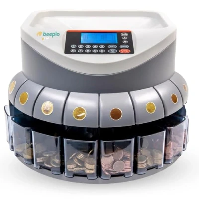Imagen de HILTON EUROPE beeplo G550 Contador/Clasificador MONEDAS euro Capacidad de 500 a 800 250 por MINUTO Visualización conteo Cajetines Clasificadores