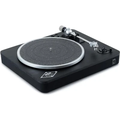 Imagen de House of Marley Stir It Up Wireless Tocadiscos de Vinilo Bluetooth Reproductor Vinilos 2 Velocidades Producido Sosteniblemente, con Cápsula Audio Technica, Negro