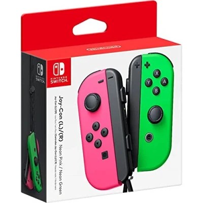 Imagen de Mando Nintendo Switch Switch, Joy Con, Dos Mandos, Verde y Rosa