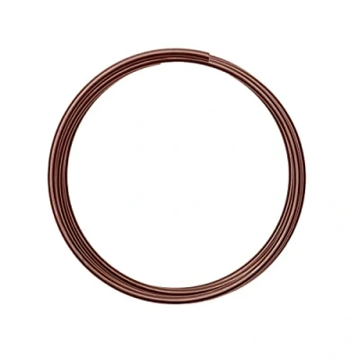 Imagen de Vaessen Creative Redondo Alambre de Aluminio, Marrón (Chocolate), 4 mm 2 m,