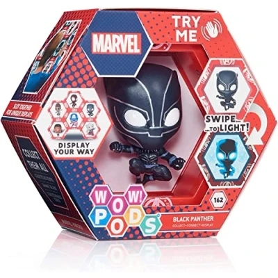 Imagen de WOW! PODS Colección Marvel Avengers Black Panter Figura Coleccionable con luz y Sensor de Movimiento (Deqube 918MVL101609)
