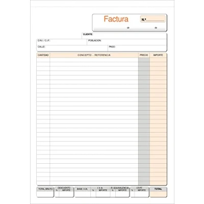 Imagen de Talonario PRAXTON Facturas Con IVA Fº Duplicado, Pack x10