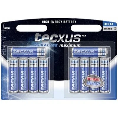 Imagen de Tecxus LR6 10 BL Single Use Battery AA Alcalino 1,5 V Pilas (Single Battery, AA, Alcalino, Cilíndrico, V, Pieza(s))
