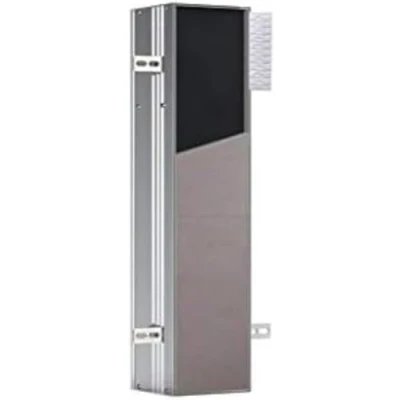 Imagen de Emco asis Plus Módulo de Inodoro Empotrado (658 mm, Tope Puerta Izquierda), Aluminio, Papel Lateral