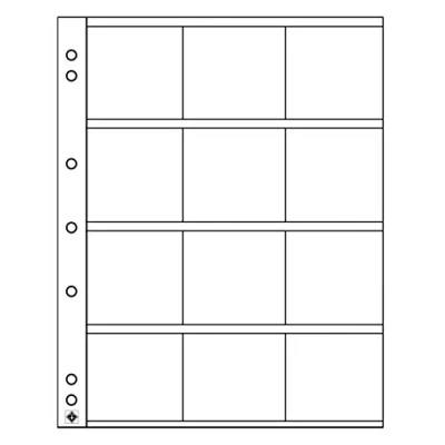 Imagen de Leuchtturm 310444 NUMIS Hojas para Monedas, 12 artículos, 50x50 mm
