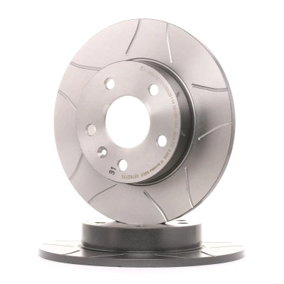 Imagen de BREMBO MAX LINE 08.7627.75 Disco de freno 264 10 5 macizo, ranurado revestido con tornillos OPEL: Astra G CC, H Hatchback, Zafira B