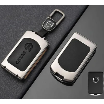 Imagen de DLXYZML Carcasa de Llaves Coche para Volvo EX30 2023 2024,Aleación Zinc Protectora Llavero Llave Funda Mando Accesorios Coche,Black