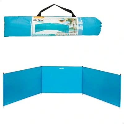 Imagen de AKTIVE 53441 Paravientos Playa Plegable 300x75 cm de Aluminio Beach