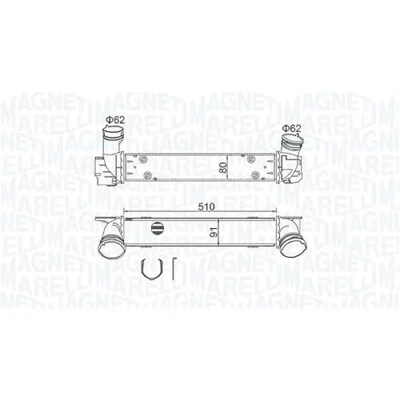 Imagen de MAGNETI MARELLI 351319204880 Intercooler BMW: 3 Berlina, Touring, 1 Hatchback