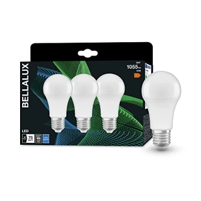 Imagen de BELLALUX Lámpara LED, E27 base, óptica mate ,Blanco frío (4000K), 1055 Lumen, sustituto de 75W iluminante 3 paquete