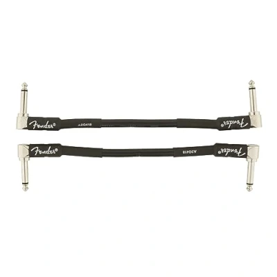 Imagen de Fender Cable Professional Series, 2 unidades, 15 cm, negro, x angled