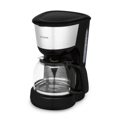 Imagen de Cafetera de Goteo Potencia 1000 W Prepara hasta 12 Tazas Café Indicador Nivel Agua Depósito 1,25L Función Keep Warm Becken