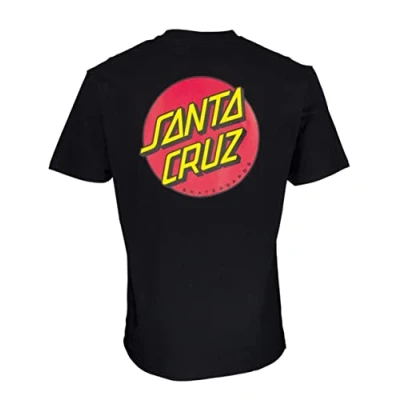 Imagen de Santa Cruz Classic DOT Chest Camiseta estampada, Hombre, Talla: Small, Black