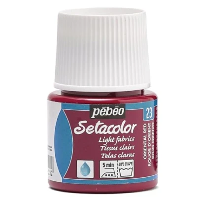 Imagen de Pintura Setacolor Tejidos Claros Rojo Oriente 45ml