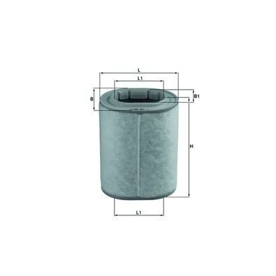 Imagen de MAHLE ORIGINAL LX 1460 Filtro de aire 238,0 136 179,5, 112,0 Cartucho filtrante LAND ROVER: Range Rover 3