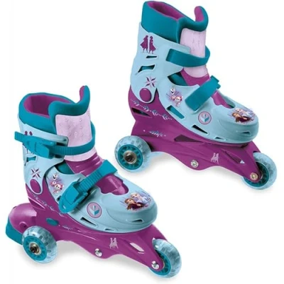 Imagen de Mondo Toys Disney Frozen 3 en línea Skates Patines de Doble función Ajustables Ruedas PVC Roller niño/niña Talla S/M 29/32 28299