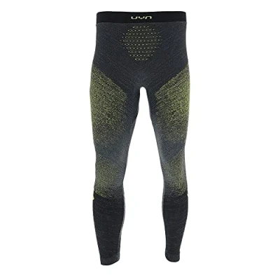 Imagen de UYN Running EXCELERATION Long Leggings, Men&#039;s, Negro/Amarillo Fluo, s