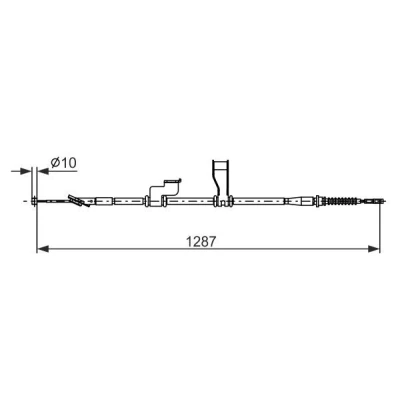 Imagen de BOSCH 1 987 482 905 Cable de Freno Mano 1287, 1140