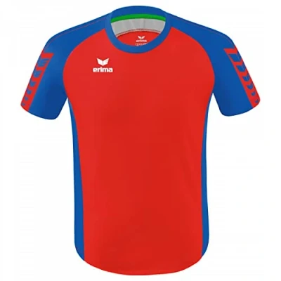 Imagen de ERIMA Adultos Six Wings Maillot de Deporte, Rojo/New Royal, XL