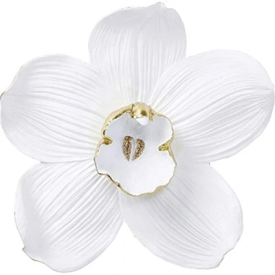 Imagen de Kare Design Deco pared Orchid, blanco, 54cm, diseño de Orquídea, dormitorio, sala estar