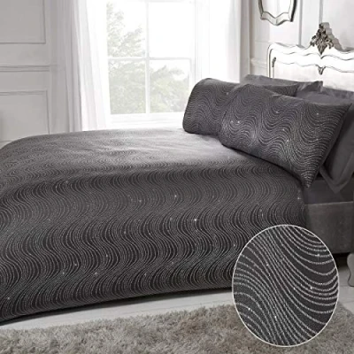 Imagen de Sleepdown Juego de Ropa Cama con Funda edredón y Fundas Almohada, tamaño King (220 x 230 cm), poliéster