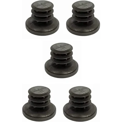 Imagen de cyclingcolors 5X CONTERAS para Tubo Redondo con Cabeza ESFERICA Tapas Tapones plástico sillas pies Muebles (d = 7 8mm)