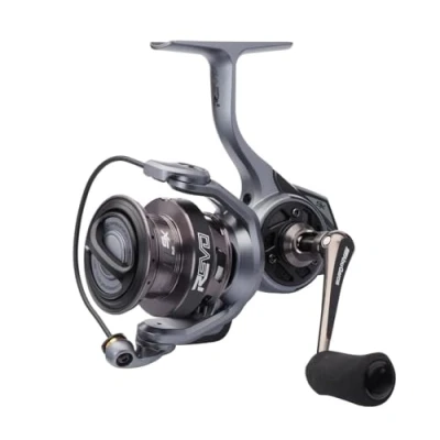 Imagen de Abu Garcia Carrete Giratorio, Carretes giratorios Revo SX, Pesca de Depredadores, Pescador Agua Dulce, Perca, Lucio, Zander, Negro/Gris, Robusto y Ligero, 9+1 Rodamientos, 2500