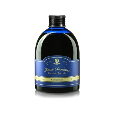 Imagen de Octopus tinta de pluma estilográfica en botella práctica, para pluma, caligrafía, color azul real borrable 250 ml