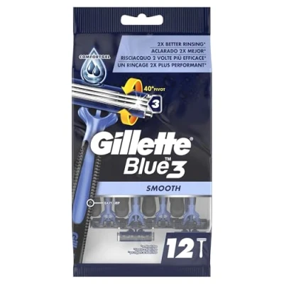 Imagen de Gillette Blue 3 Smooth Cuchillas desechables (12 unidades)