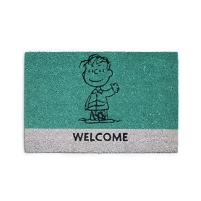 Imagen de Brunch Time Felpudo Peanuts Verde