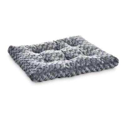 Imagen de Amazon Basics Se puede lavar a máquina Cama para mascotas, perro Poliéster 117 x 74 10 cm (L W H), gris en espiral