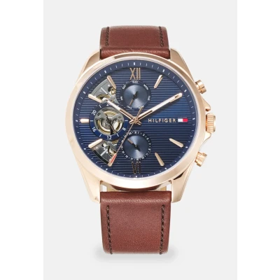 Imagen de Tommy Hilfiger Baker Reloj Brown/rose goldcoloured, Hombre, Talla: One Size, gold coloured