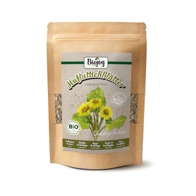 Imagen de Biojoy Hojas de Tusilago BÍO (100 g), secadas y cortadas, ideal para Infusión (Tussilago farfara)