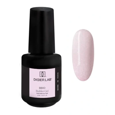 Imagen de DIDIER LAB BBIO Gel Constructor Uñas en Botella Pink Mask Glitter Fórmula Limpia libre de HEMA y TPO Builder Autonivelante UV LED para Fortalecer 15ml