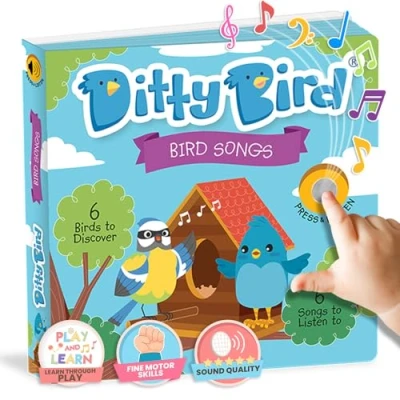Imagen de Libro de pájaros Ditty Bird para Niños Realista, Interactivo y Musical Amantes los 1 a 3 años!