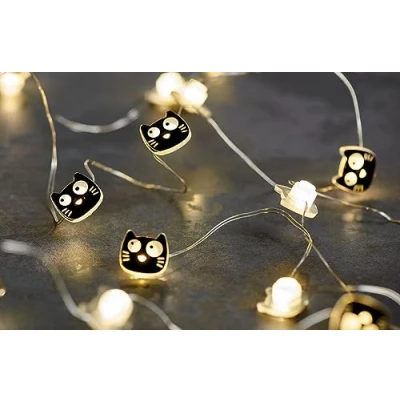 Imagen de moses Ed the Cat Guirnalda de luces LED (2,20 m, 20 ledes, para interiores)