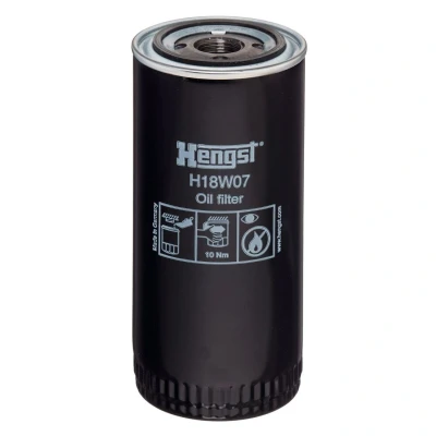 Imagen de HENGST FILTER H18W07 Filtro de aceite 1 12 UNF enroscable