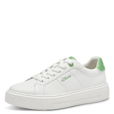 Imagen de s.Oliver 5 23635 42, Zapatillas Mujer, Blanco y Verde, 39 EU
