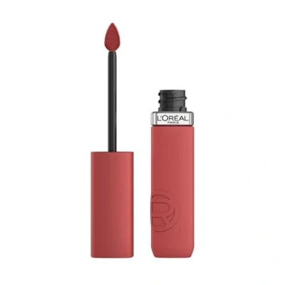Imagen de L&#039;Oréal Paris Pintalabios Líquido, Color Intenso, Fórmula Mate de Larga Duración, con Ácido Hialurónico, Infaillible Matte Resistance, Tono Crush Alert