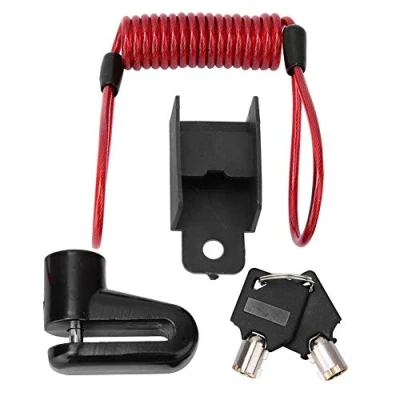 Imagen de Keenso Candado de Disco, Bloqueo Freno Disco con Cable Recordatorio para Patinete Eléctrico M365