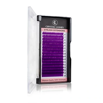Imagen de CRZEY CL0617 Extreme volume crystal lashes mix 0.07 6 14 mm c morado