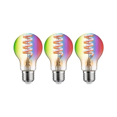 Imagen de Paulmann LED ZigBee E27 6,3W RGBW oro 3 ud