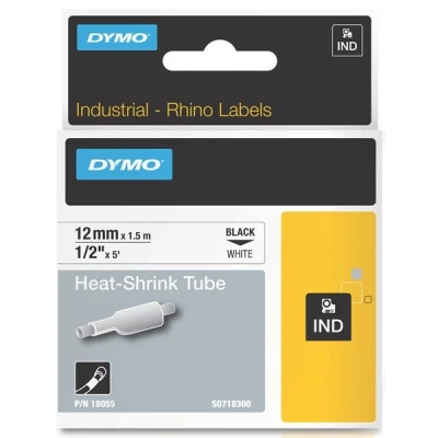 Imagen de DYMO RhinoPRO Heat shrink tubes Cintas para impresoras de etiquetas (D1, 1,2 cm, 1,5m, Caja, 3,4 11,1 cm)