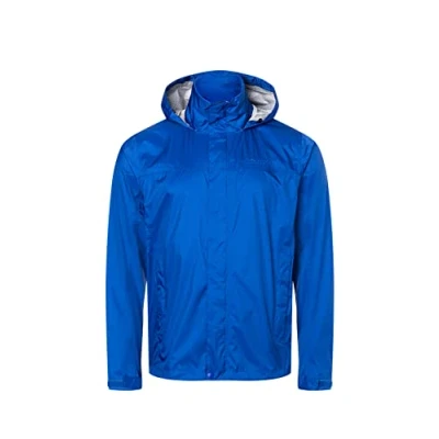Imagen de Marmot Hombre PreCip Eco Jacket, Chubasquero rígido, Chaqueta impermeable, a prueba de viento, transpirable, Dark Azure, M