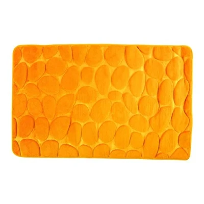 Imagen de Msv Alfombra DE BAÑO Espuma Piedras Safran 40X60 CM, 40 x 60 cm