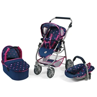 Imagen de Bayer Chic 2000 Cochecito de muñecas, Color Stars Navy, 67 x 43 77 cm (637)