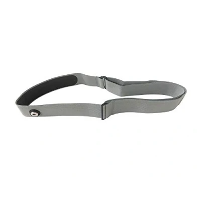 Imagen de TAOPE Correa elástica Ajustable para el Pecho medir Ritmo cardíaco Equipos Garmin Wahoo, CooSpo HRM Belt Gris