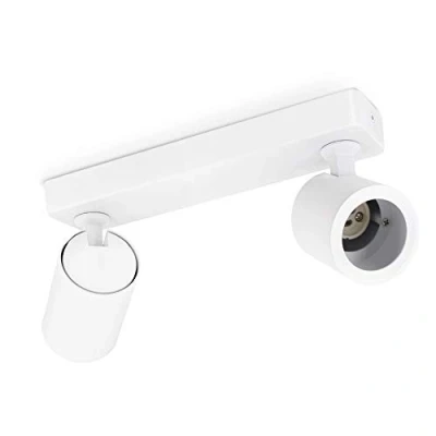 Imagen de linovum TENJO Lámpara de techo (2 focos, orientable y giratoria), color blanco