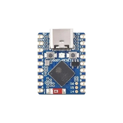 Imagen de Waveshare ESP32 C3 Mini Placa de Desarrollo Basada en C3FN4 Procesador Mononúcleo, 160MHz Frecuencia Funcionamiento, Soporta 2.4GHz Wi Fi (802.11 b/g/n) y Bluetooth 5