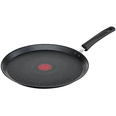 Imagen de Tefal Unlimited On Sartén Crepera 28 cm con revestimiento resistente, thermo signal, apta para gas, vitrocerámica, eléctricas e inducción, forma profunda, Color Negro